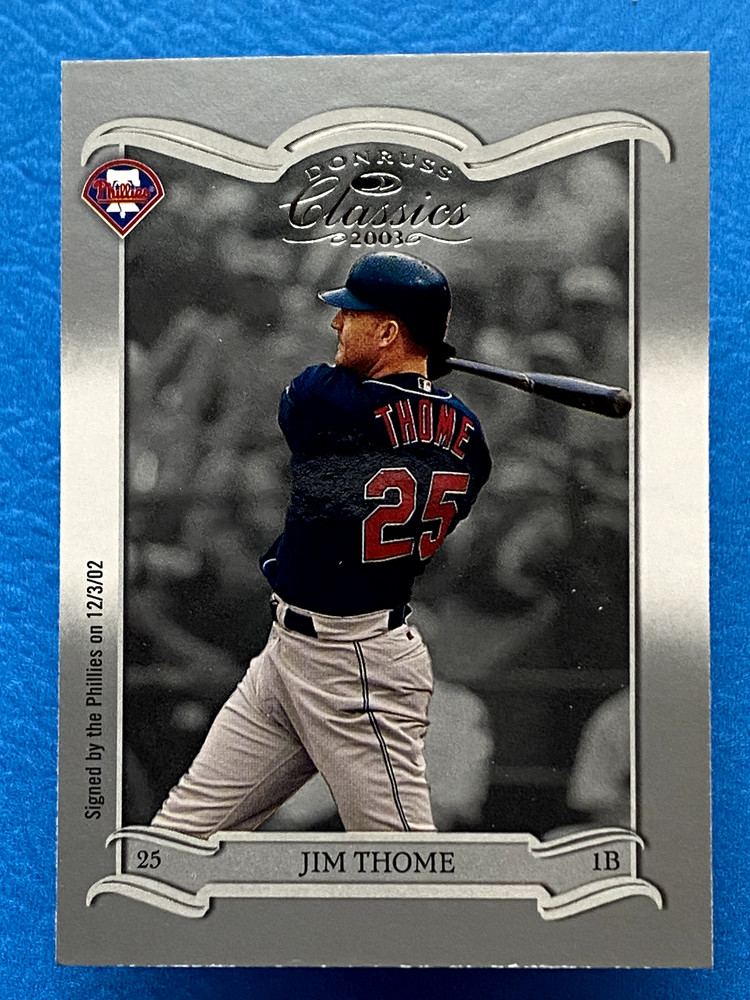 Jim Thome 2003 Donruss Classics #37 Philadelphia Phillies