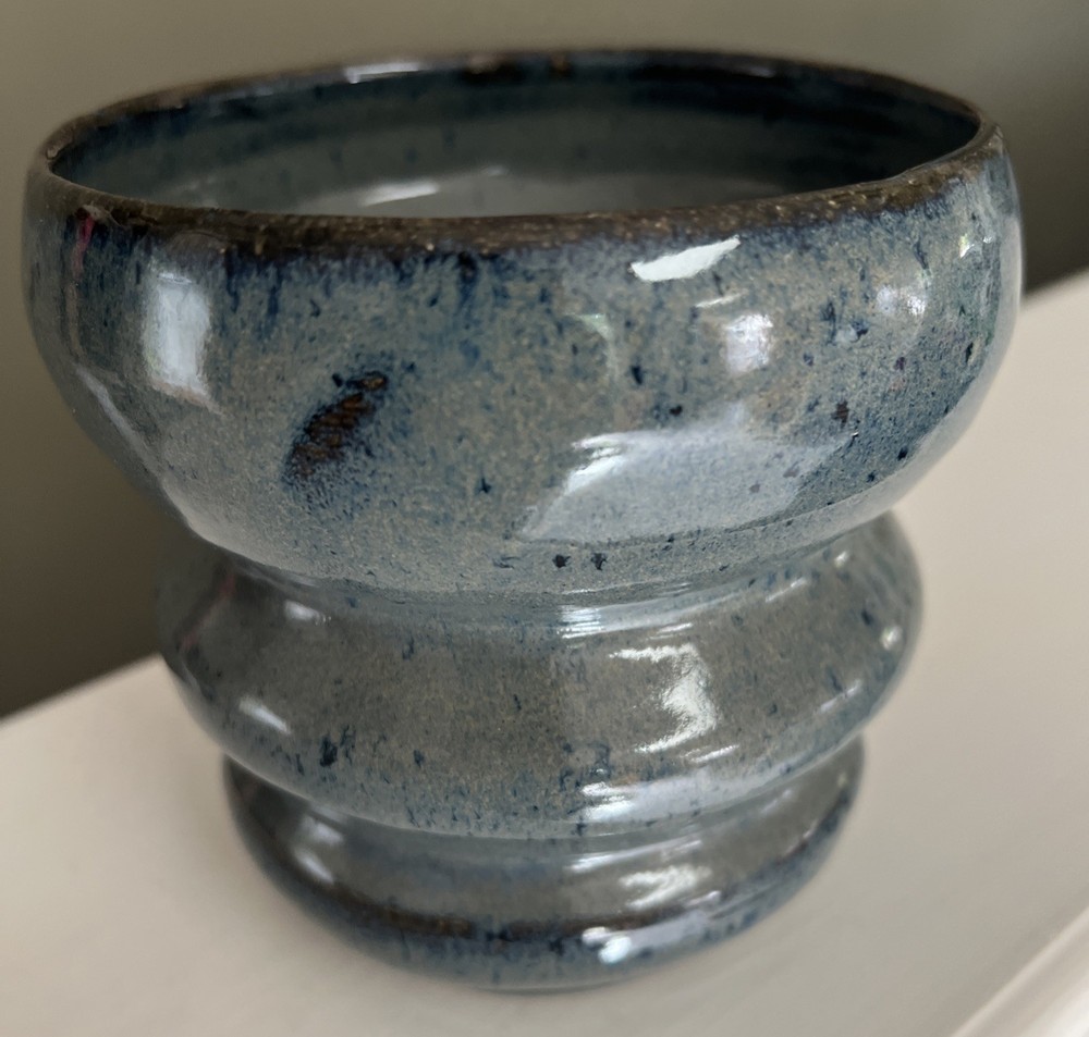 Handmade Glazed Pottery Art Studio  Planter Vase Stoneware