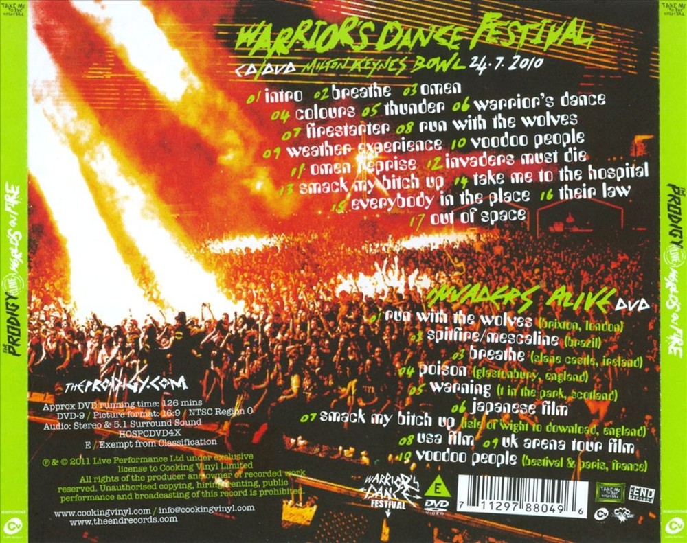 The Prodigy World's On Fire [Live] New Cd & Dvd