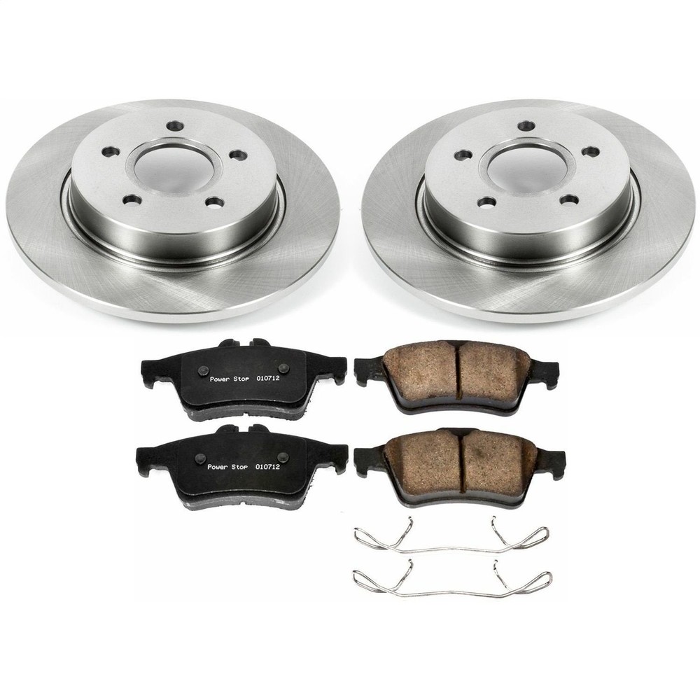 Power Stop KOE5975 1-Click Daily Driver Brake Kits Rear OE Replacement Rotors Z1