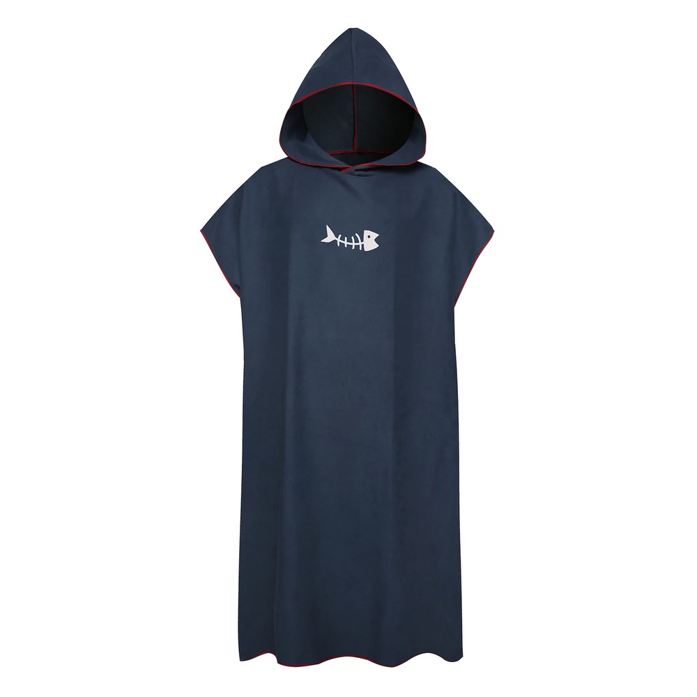 Microfiber Surf Poncho with Hood - Quick Dry Beach Towel & Swim Blanket  