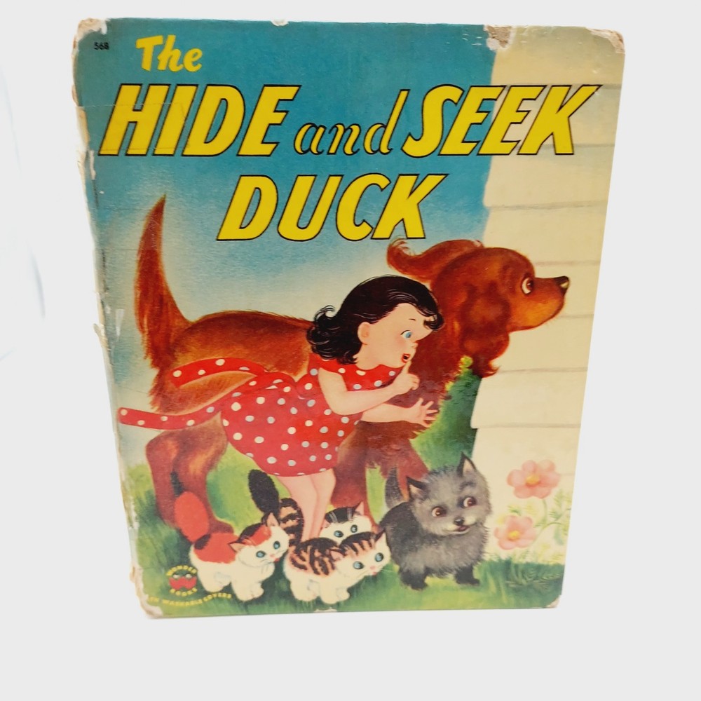 The Hide and Seek Duck by Irma Wilde 1952 Wonder Books Hardcover READ Junk Journ