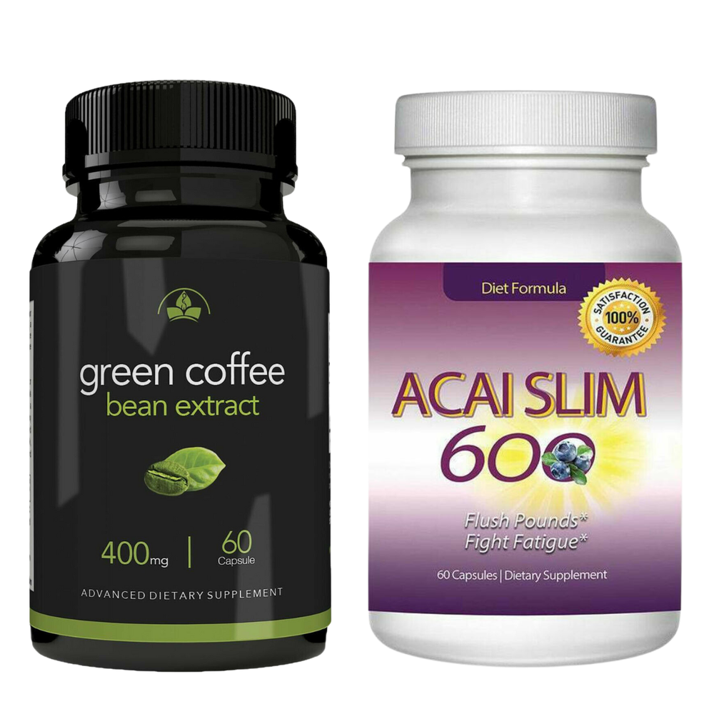 Green Coffee Bean Extract Belly Fat Burn Acai Slim Berry Weight Loss Supplement-image