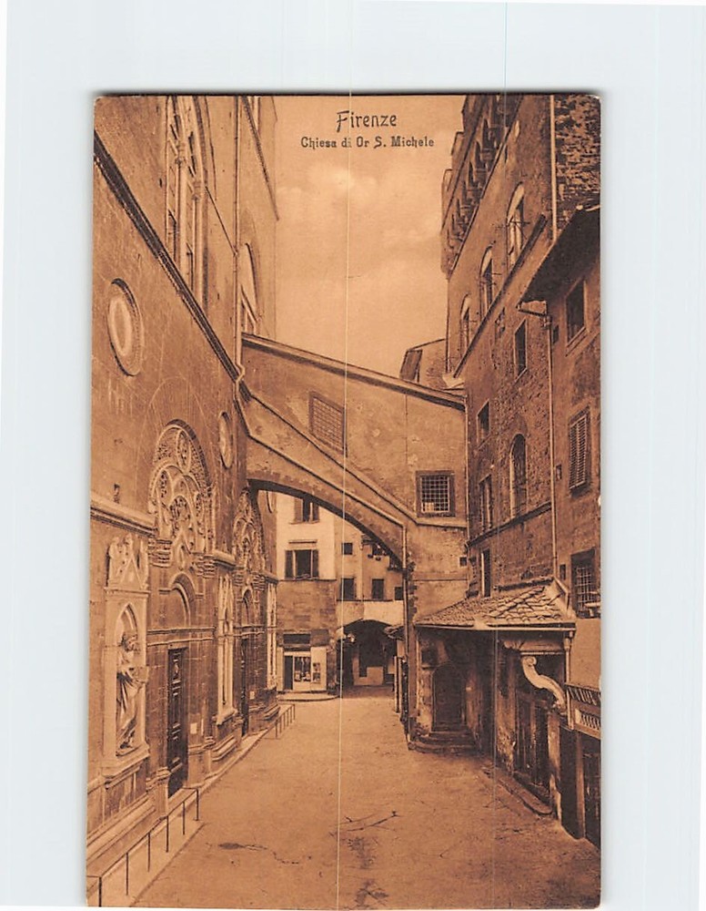 Postcard Chiesa di Orsanmichele Florence Italy