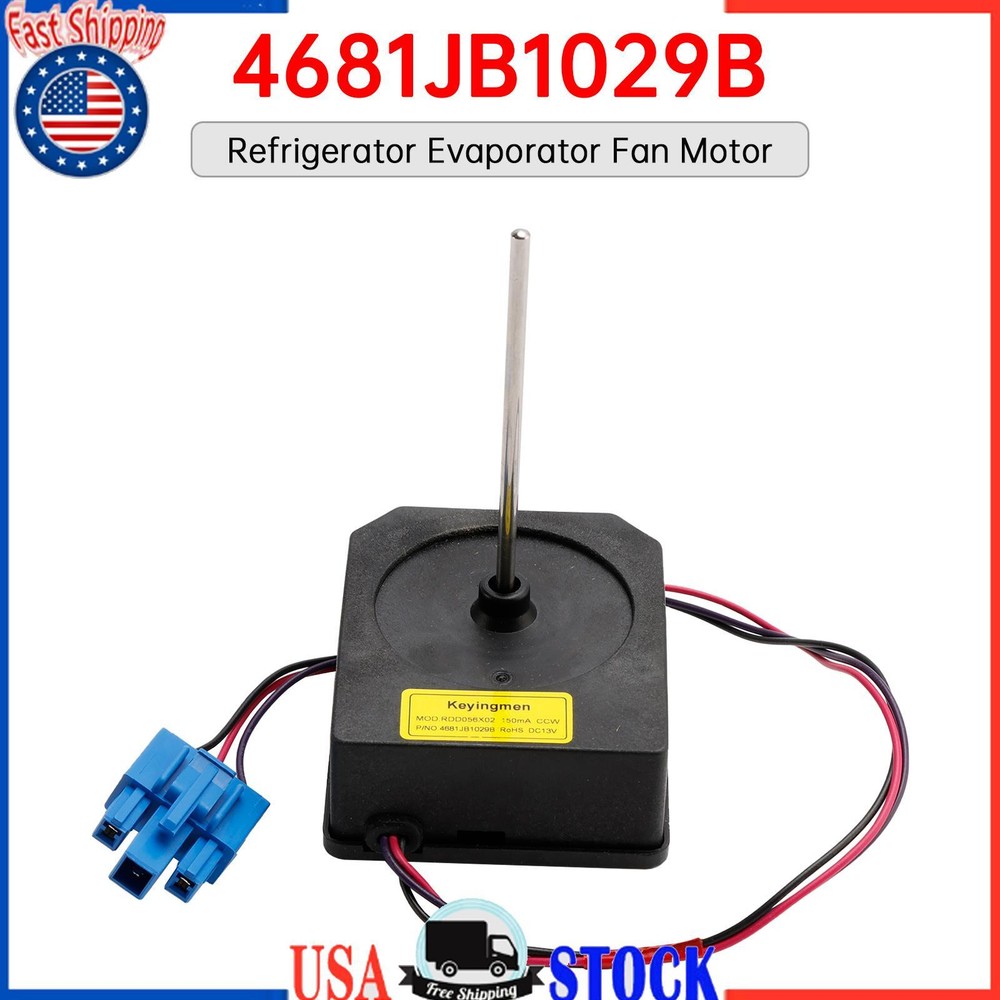 4681JB1029B Refrigerator Evaporator Fan Motor for LG Kenmore 4681JB1017E