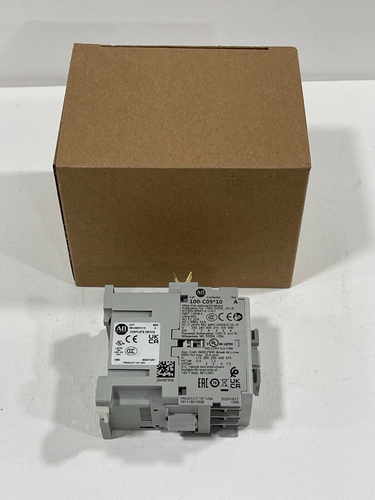 Allen Bradley 100-C09D10-16 Ser A Contactor  100-C09*10  110-120V AC Coil 9A