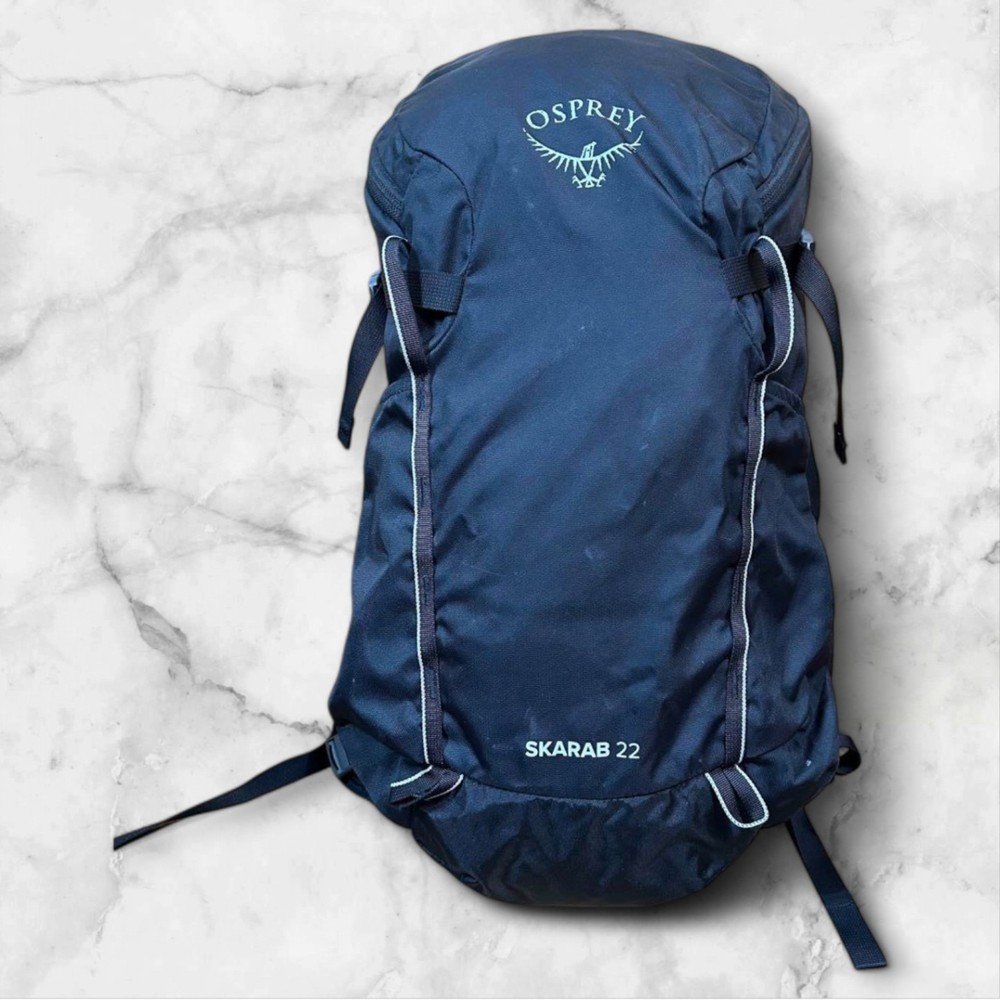 Osprey Skarab 22 Black Vintage Hiking Backpack Used Travel Pack