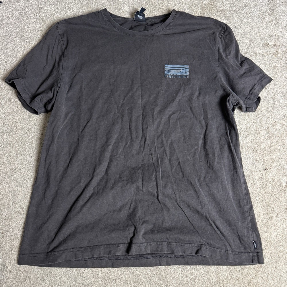 Finisterre Mens Crew Neck T Shirt XL Green Casual