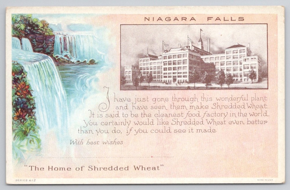 Niagara Falls Shredded Wheat Factory Postcard 