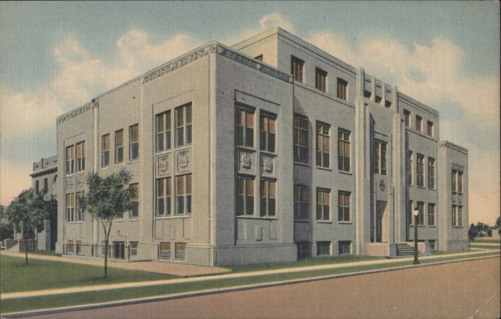 Clovis, New Mexico NM Curry County Court House Teich Original Vintage Postcard