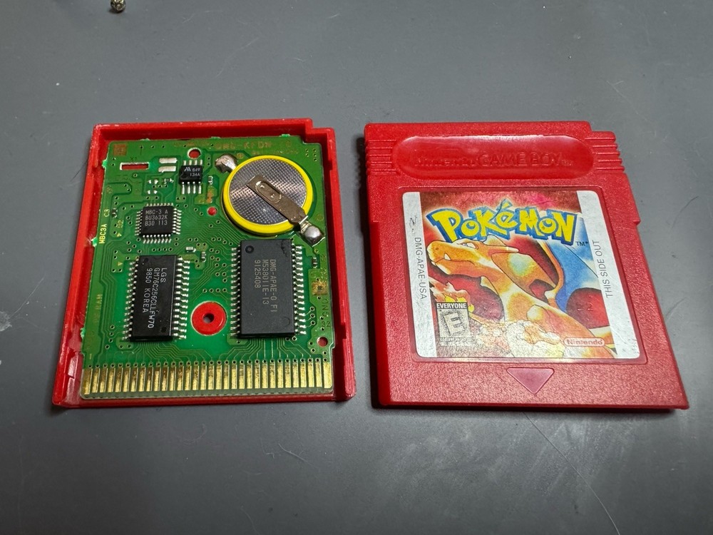 Pokemon Red Version Game Boy Authentic Cartridge Tested New Battery