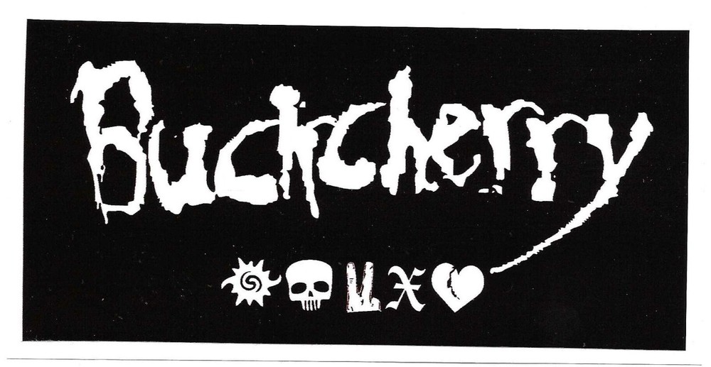 BUCKCHERRY Rare VINTAGE 2010 PROMO STICKER DECAL 5.5x3 for Night CD MINT USA