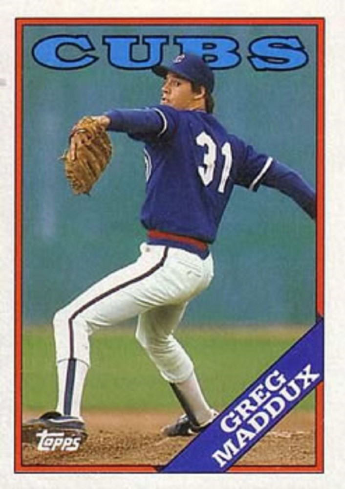 1988 Topps #361 Greg Maddux Chicago Cubs HOF