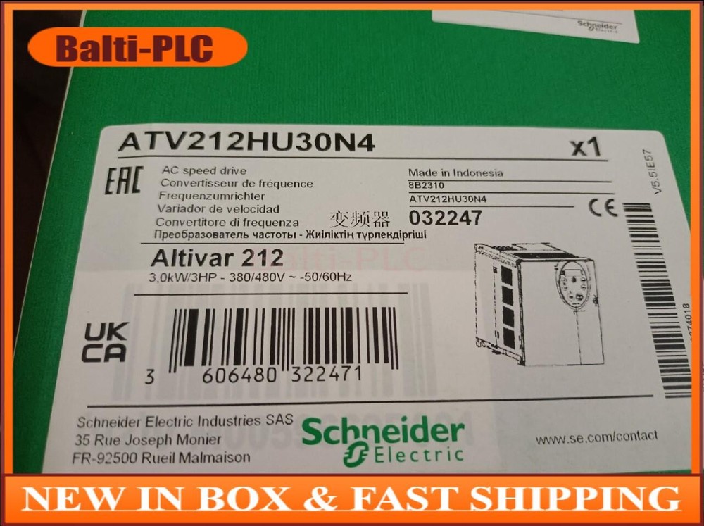 ATV212HU30N4 3kw frequency converter ATV212HU30N4 ATV212HU30N4 US Free TAX