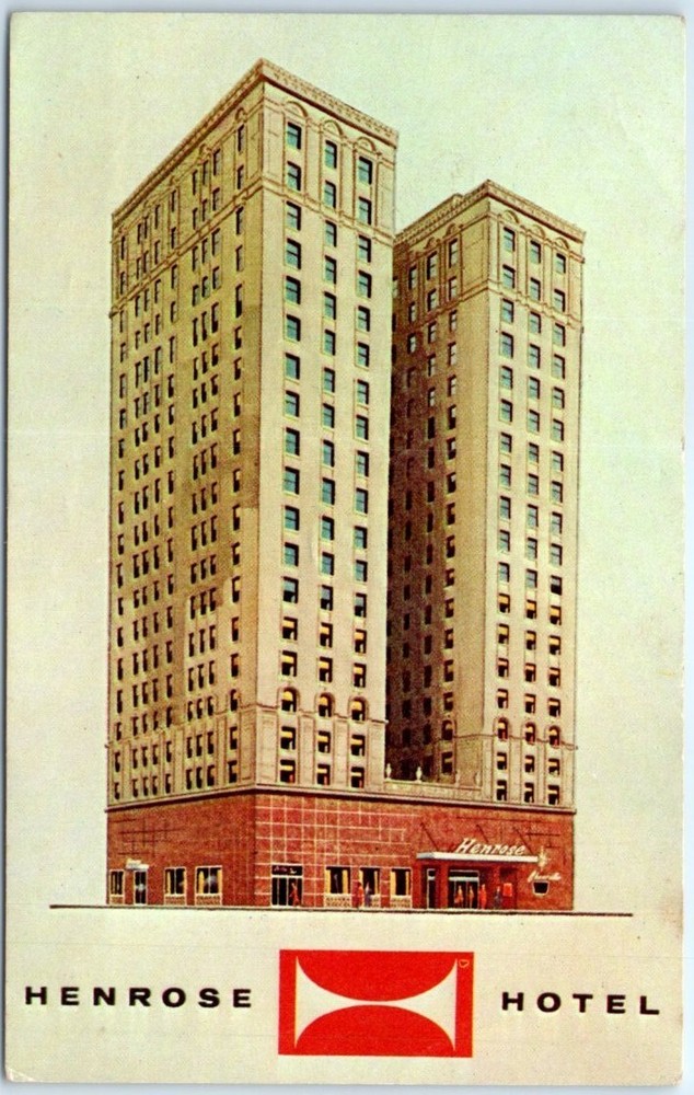 Postcard - Henrose Hotel - Detroit, Michigan