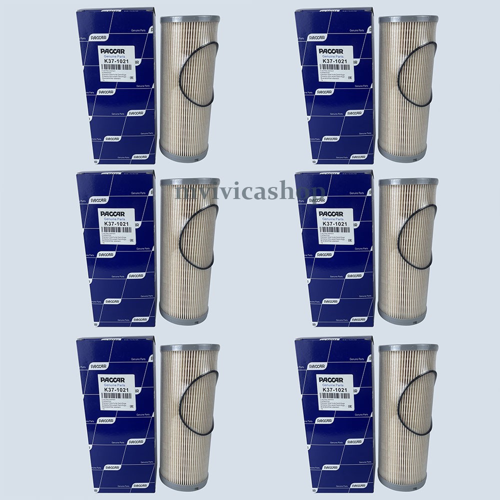 6X BRAND NEW GENUINE PACCAR FUEL FILTER ELEMENT 10 MICRONS K37-1021 NEW