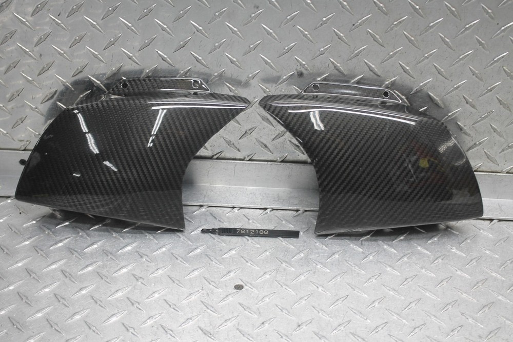 2004 APRILIA RSV1000 MILLE R CARBIN FIBRE FRONT LEFT RIGHT FAIRING AIR DEFLECTOR