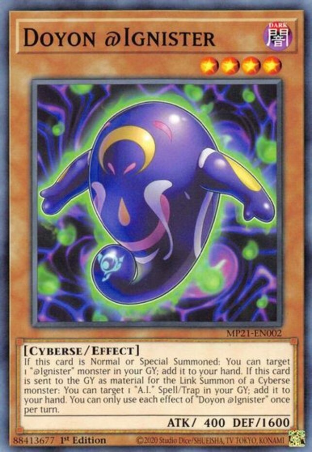 Yu-Gi-Oh! Doyon @Ignister MP21-EN002 Common 1st Edition NM English  
