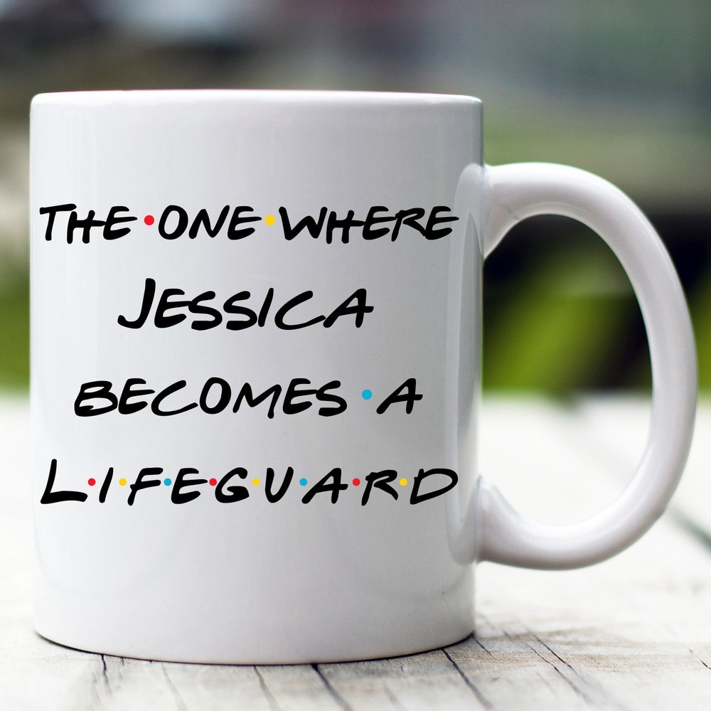 Personalized Lifeguard Mug The One Where Becomes Lifeguard Custom Lifeguard Mug