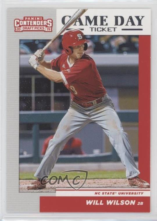 2019 Panini Contenders Draft Picks Will Wilson #19 Game Day Ticket