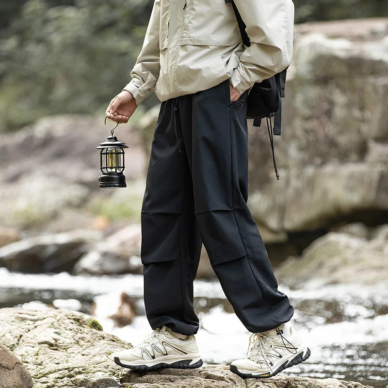 Men's Breathable Cargo Pants for Hiking and Casual Hip Hop Style
