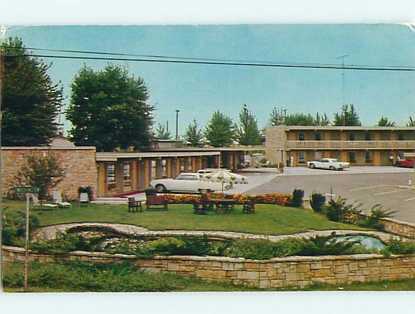 Unused Pre-1980 OLD CARS & STONE'S BEST WESTERN MOTEL Dale Indiana IN u1324@
