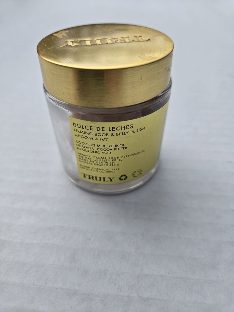 TRULY BEAUTY Dulce De Leches Firming Boob & Belly Polish W/Hyaluronic Acid - NEW