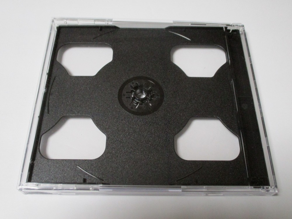 Double CD Jewel Case with Black Tray Replacement cases