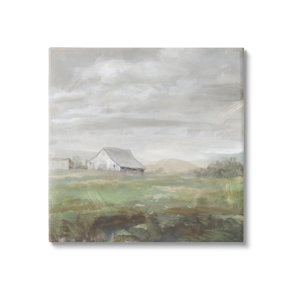 Grey Farm Landscape Canvas Wall Art by Danhui Nai