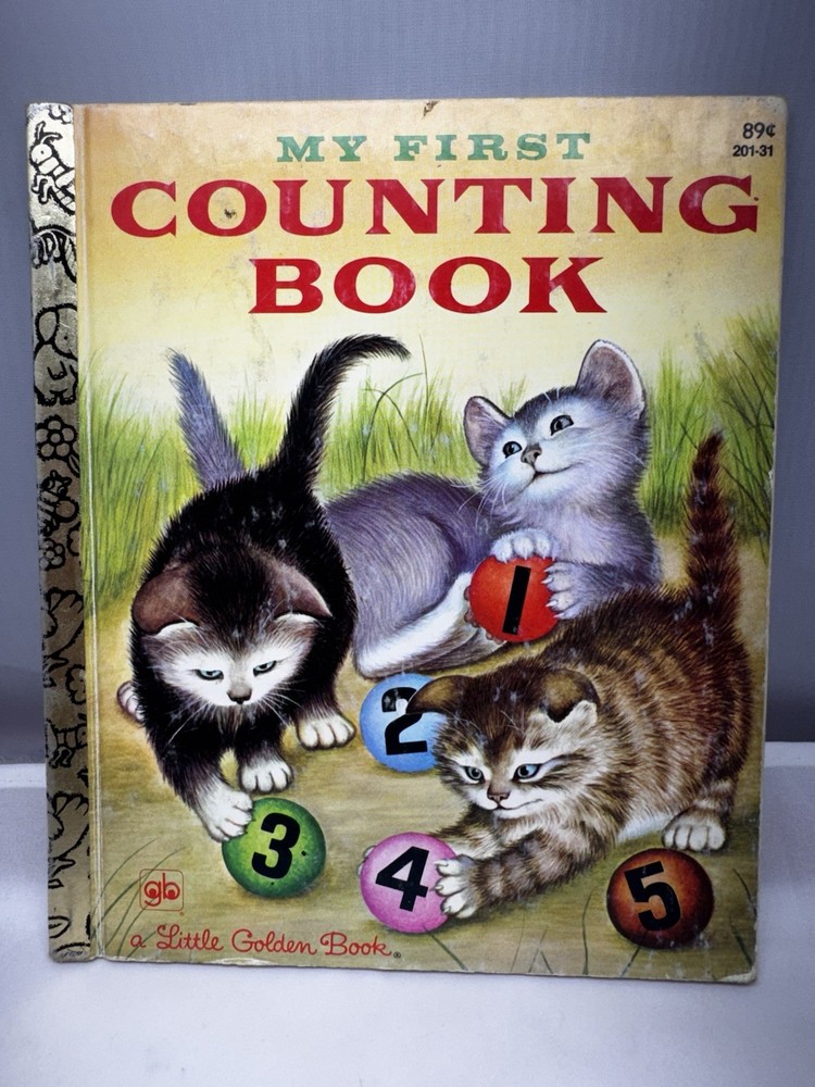 VG 1979 HC Early Edition Little Golden My First Counting Book Garth Williams