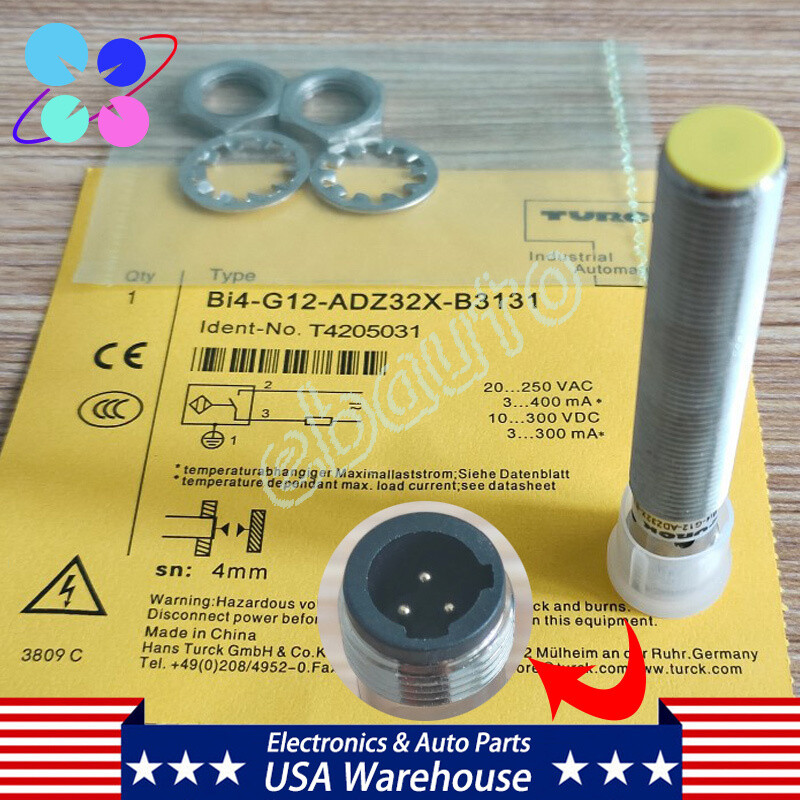 For Turck BI4-G12-ADZ32X-B3131 Inductive Proximity Sensor Bi4-G12-ADZ32X-B3131