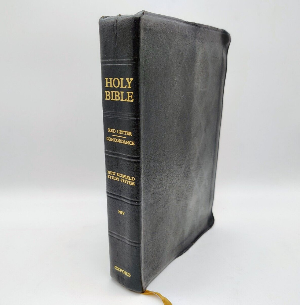Holy Bible New Scofield Study System NIV Red Letter Concordance Oxford 1984 Vers