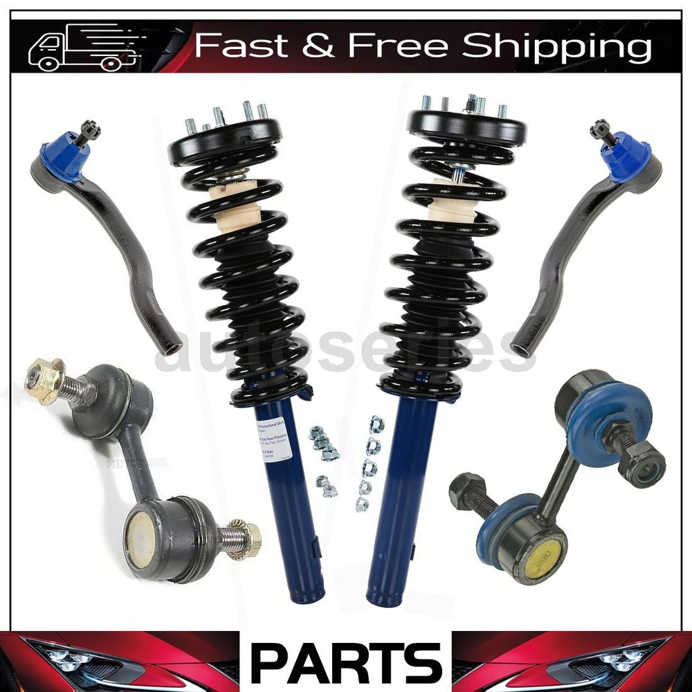 Honda Accord 2.4L 6-Piece Tie Rod Sway Bar Link Strut Assembly Kit