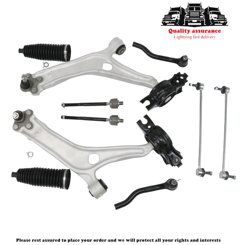 14x Front Lower Control Arms Ball Joints Tie Rods Links For Honda Accord 18-22