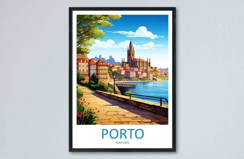 Porto Travel Print Wall Art Porto Wall Hanging Home Dcor Porto Gift Art Lovers
