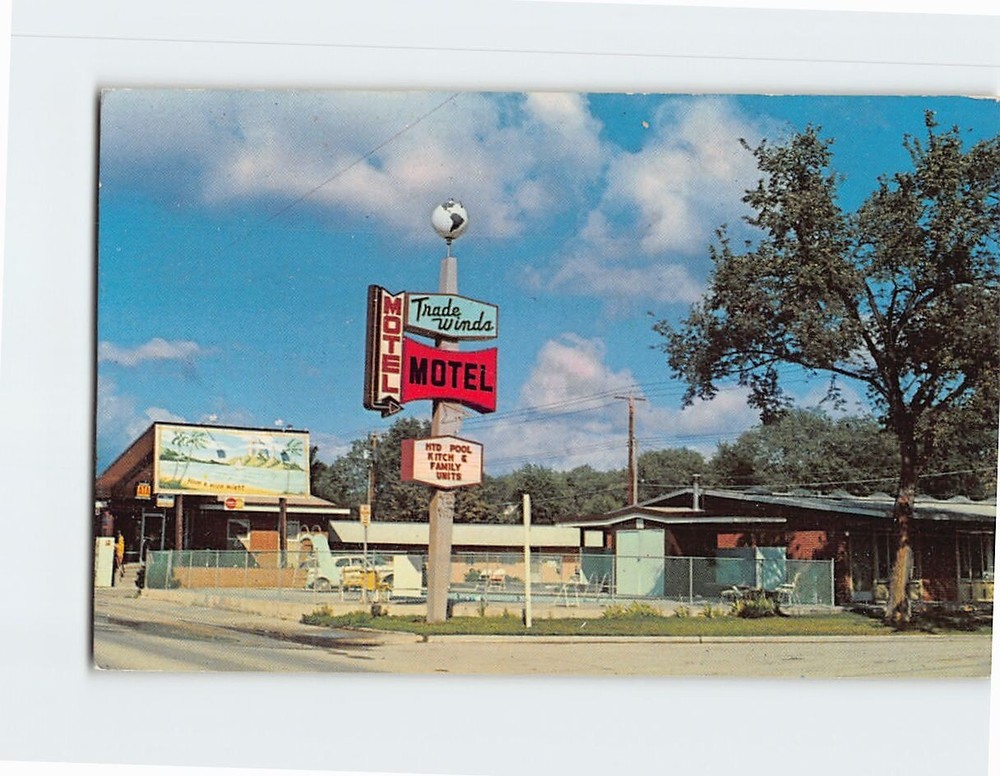 Postcard Motel Tradewinds Rapid City South Dakota USA