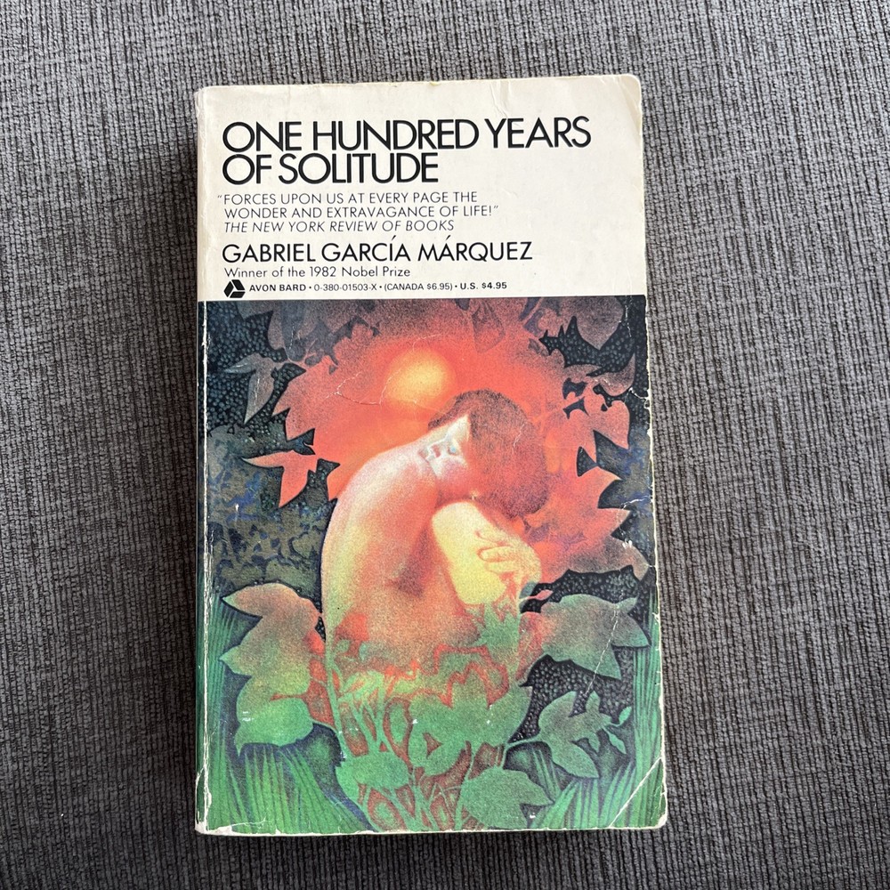 One Hundred Years of Solitude Paperback Book by Gabriel Garcia Marquez 1971 Avon