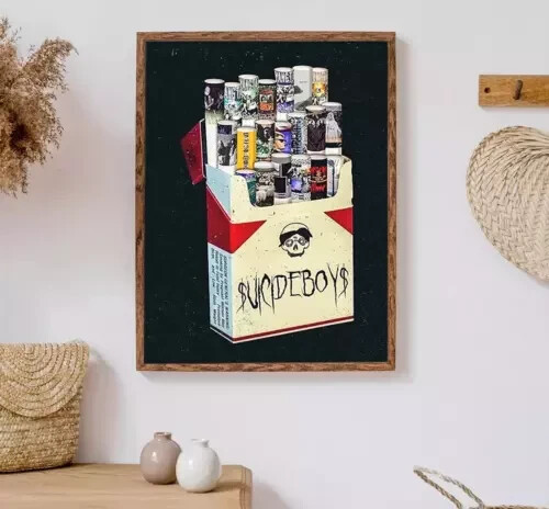 Suicideboys Cigarette Album Vintage Poster - Wall Art Gift Decor