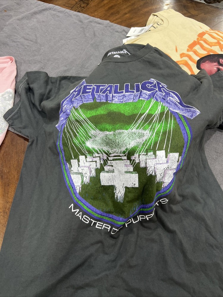 Vintage Y2K Metallica Master Of Puppets Tour T-shirt Sz XL Rock Band metal Anvil