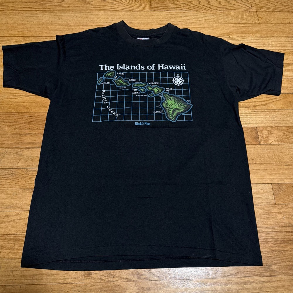 Vintage Islands Of Hawaii T Shirt Size XL 90s Made In USA Single Stitch Tropical