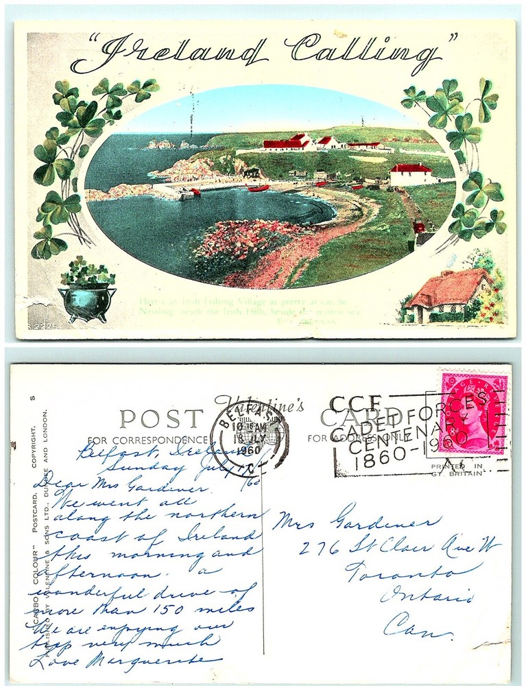 S03-5659, Ireland Calling, Uk 1906 Postmarked, Postcard