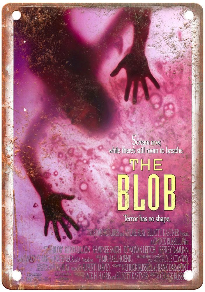 Blob 1988 Vintage Movie Poster Old Retro Look Metal Sign MP562