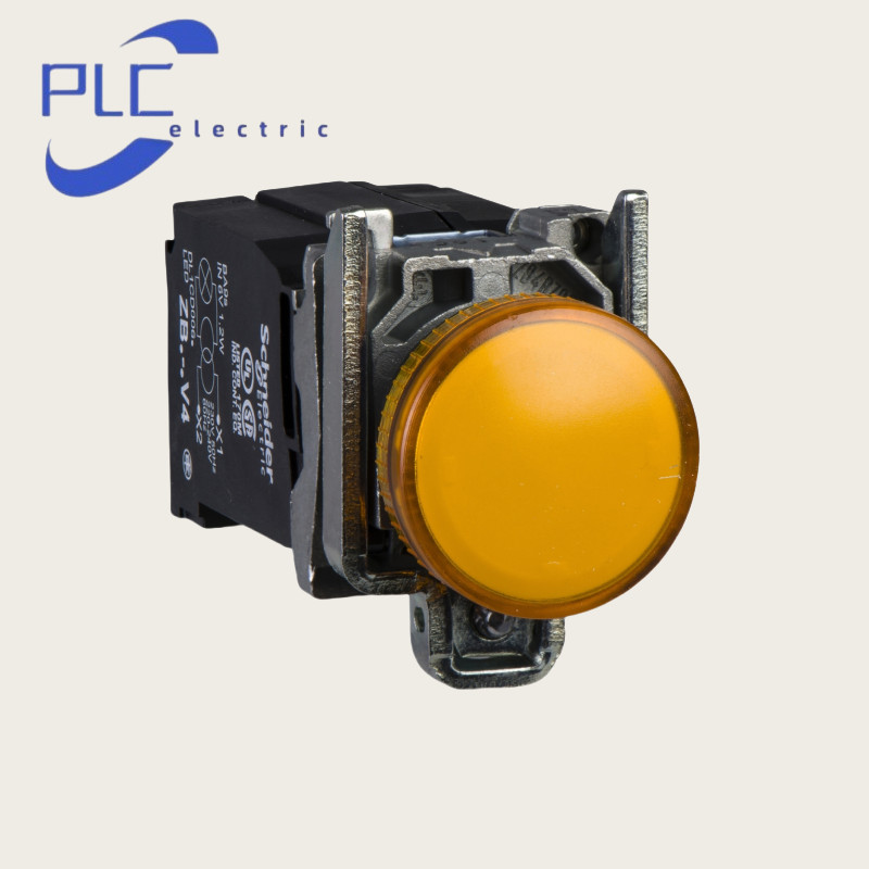New Schneider XB4BV35 Pilot light incandescent light orange 22mm 110…120V