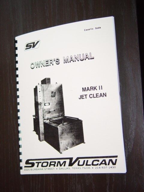 Storm Vulcan Mark II Jet Washer Manual