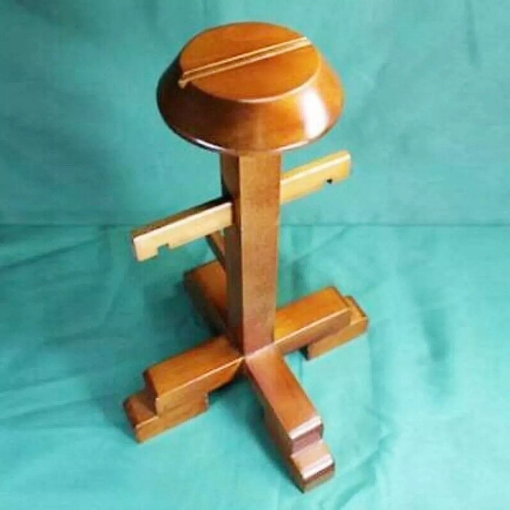 Kabuto Wooden Stand for Japanese Samurai Yoroi Armor Edo Period Display