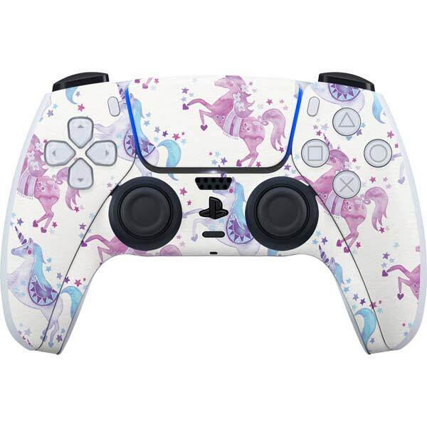Animals PS5 Controller Skin - Purple Unicorns