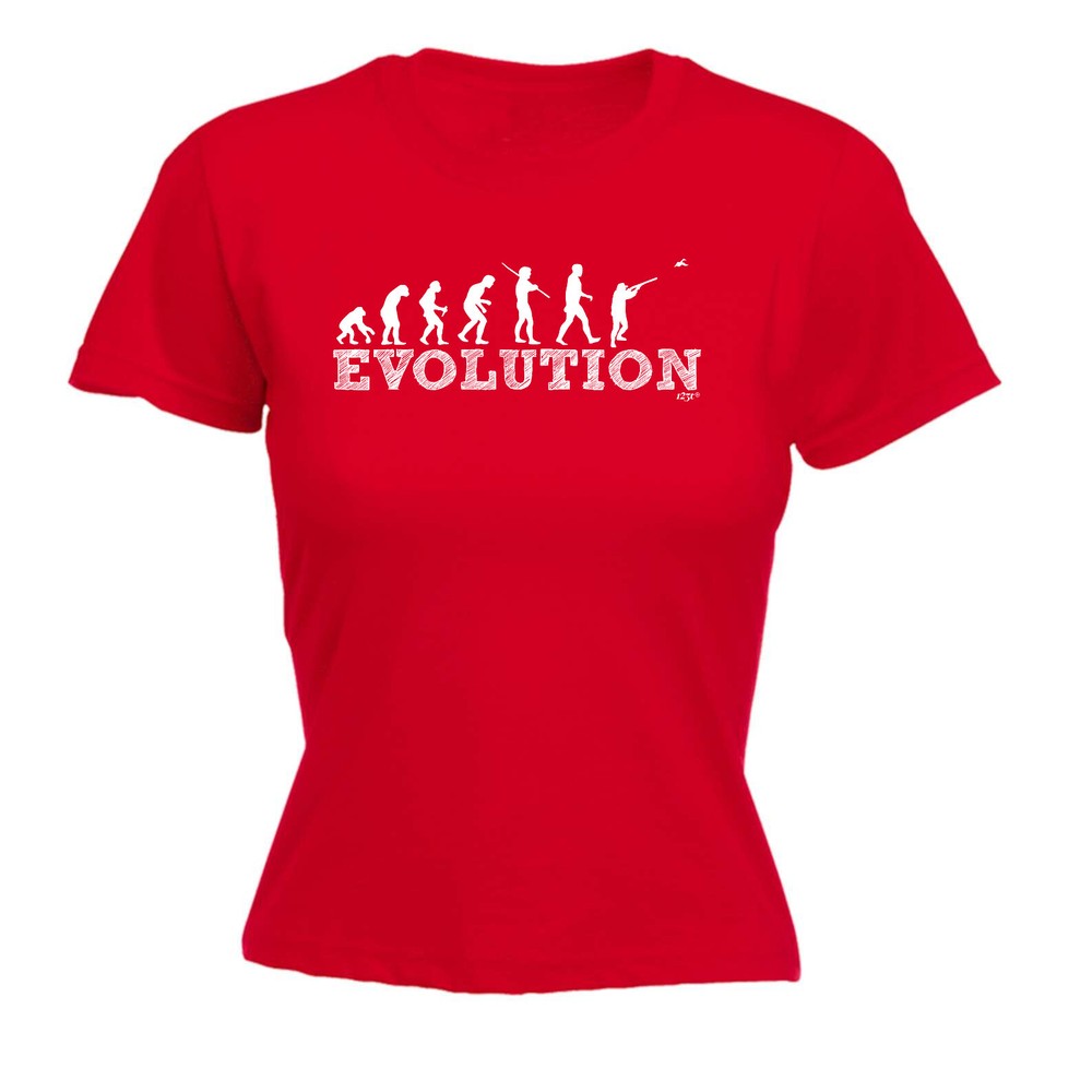 Evolution Shoot - Womens T Shirt Funny T-Shirt Novelty gift tshirt