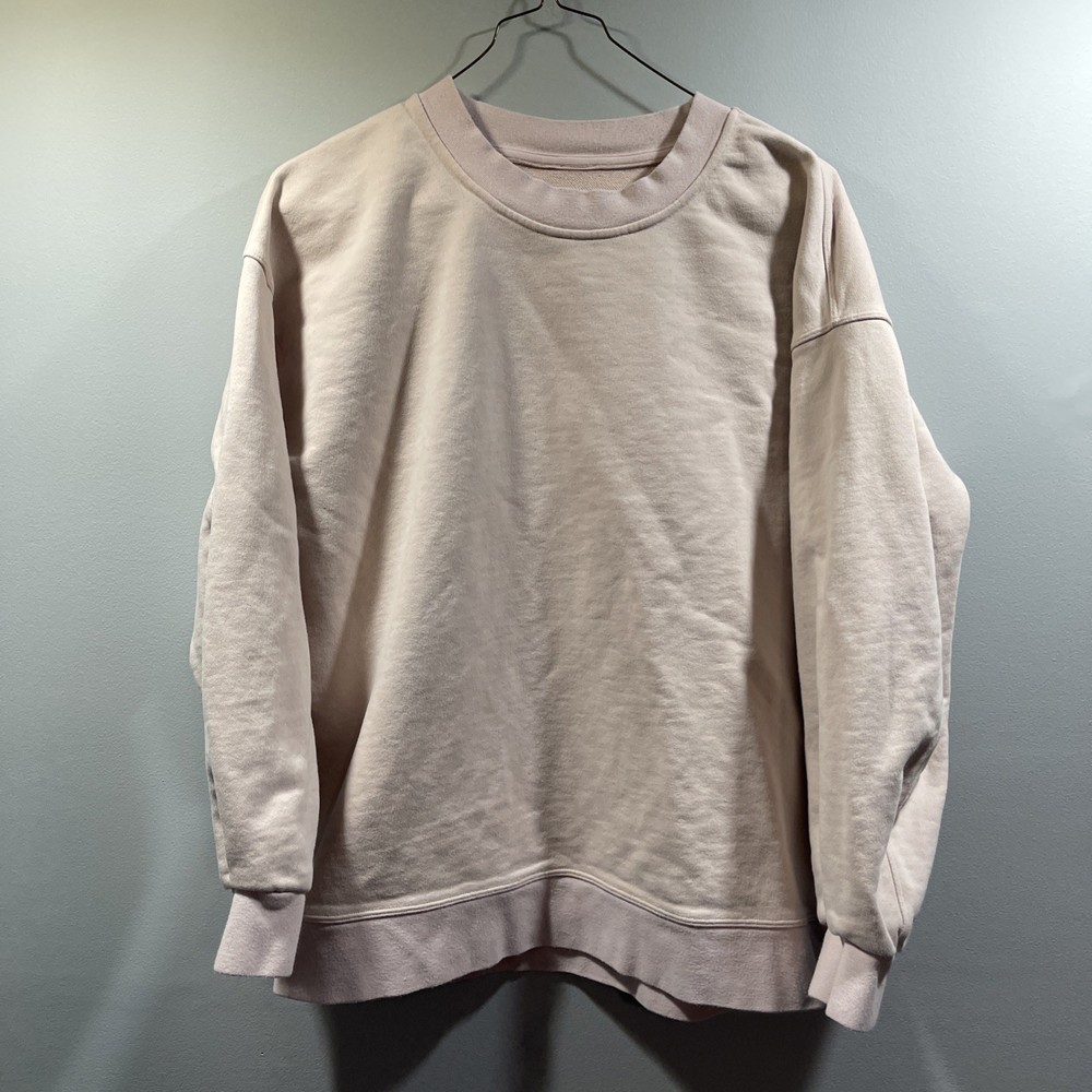Lululemon Perfectly Oversized Womens  6 Pink Cropped Crew Pullover Sweatshirt