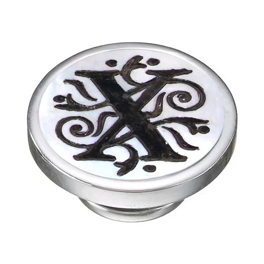 Authentic Kameleon Jewelry Mother of Pearl Alphabets Letter X  Free Shipping