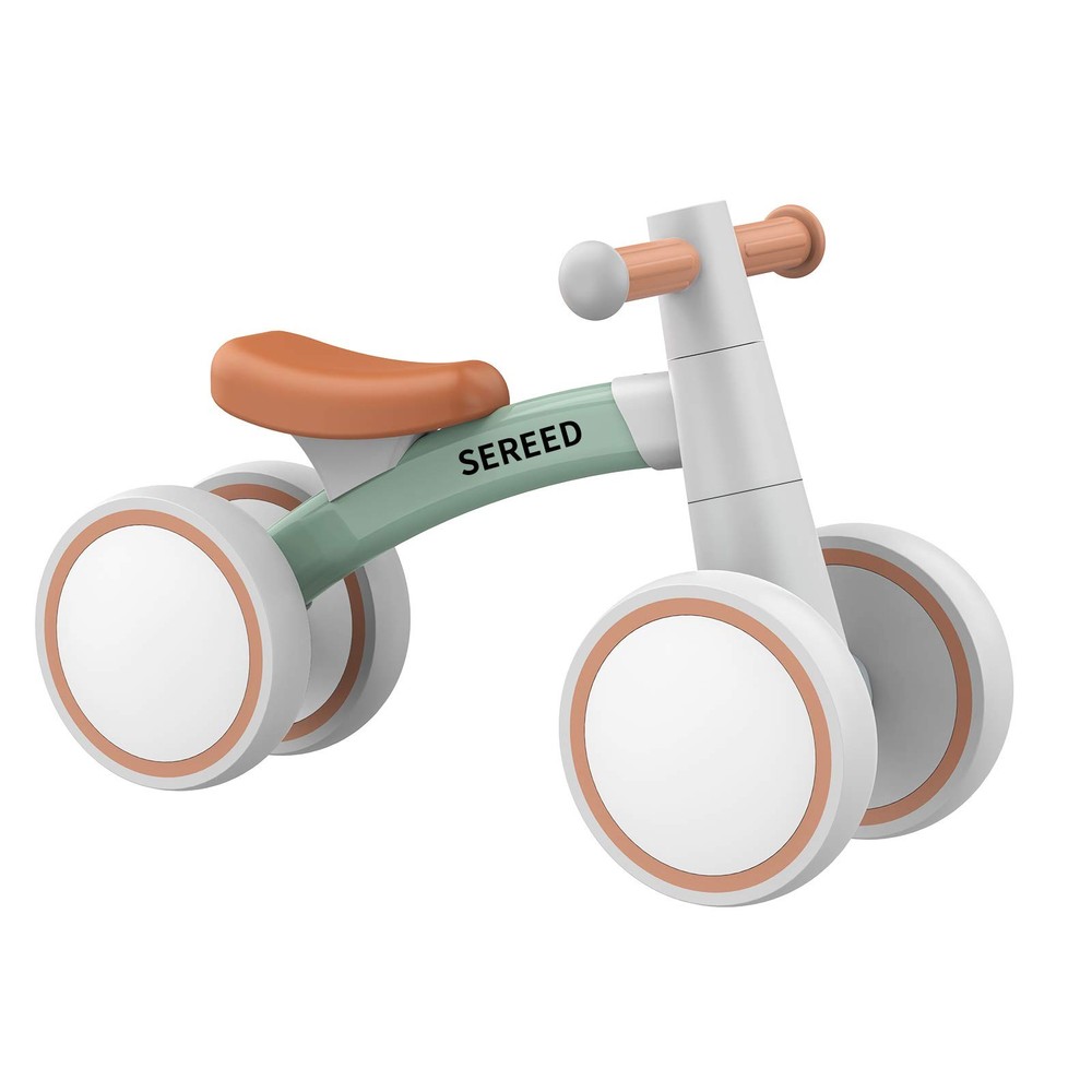 Baby Balance Bike for 1-2 Year Olds - 4 Wheels, First Bike for Toddlers, Birt...